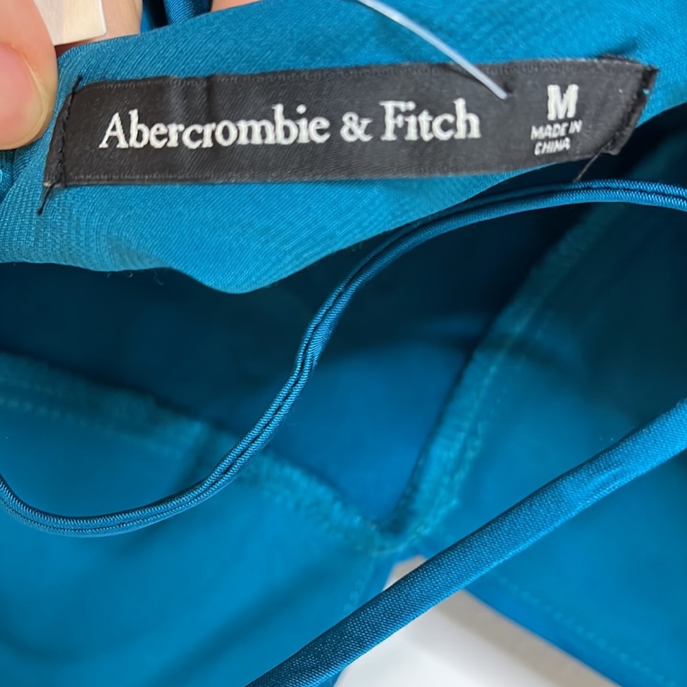 NWT Abercrombie & Fitch Lace Up Back Slip Midi Dress Size M - Picture 4 of 6